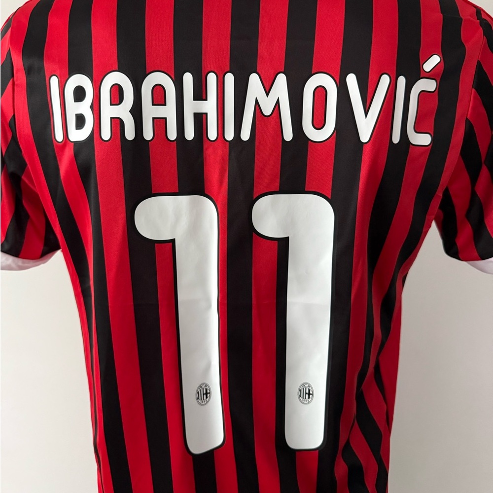 Zlatan Ibrahimovic AC Milan Champions League New Men Retro Adidas Soccer Jersey - Picture 6 of 11
